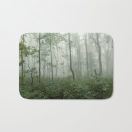Smoky Mountain Summer Forest - National Park Nature Photography Bath Mat | Wanderlust, Treescape, National, Illustration, Photo, Smoky, Graphicdesign, Woods, Digital, Painting 