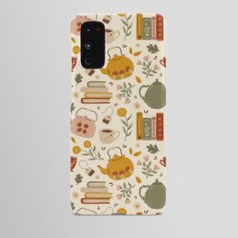 Flowery Books and Tea Android Case