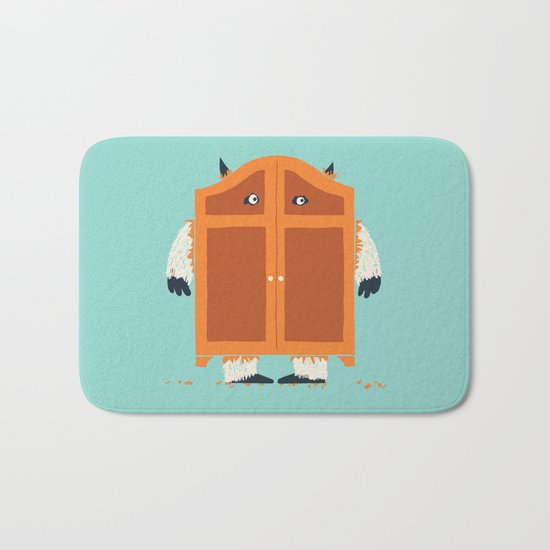 Monster in the closet Bath Mat