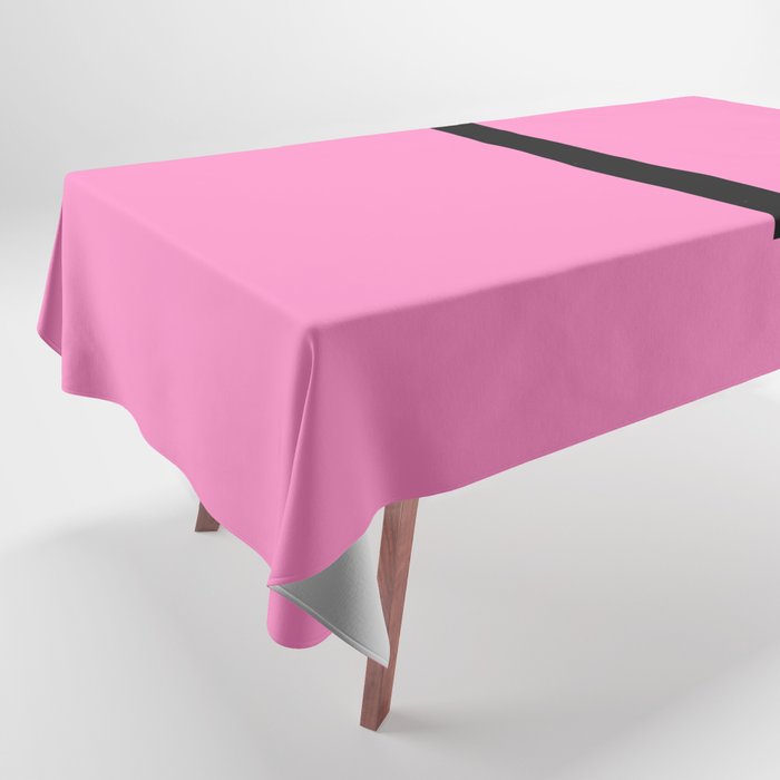 LETTER l (BLACK-PINK) Tablecloth