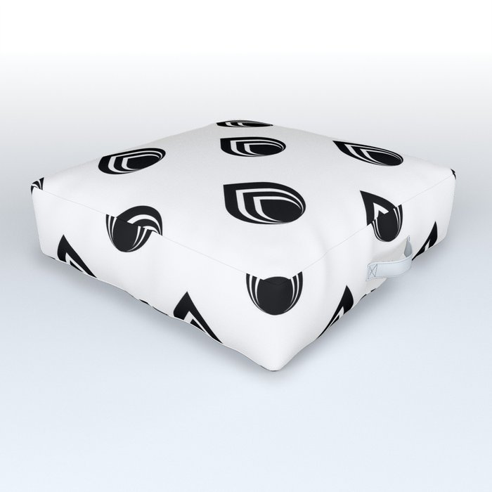 Teardrop Petal No.1 Outdoor Floor Cushion