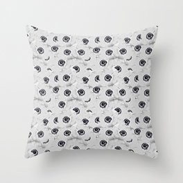 Anemone White Windflowers Flower Oil Painted Throw Pillow