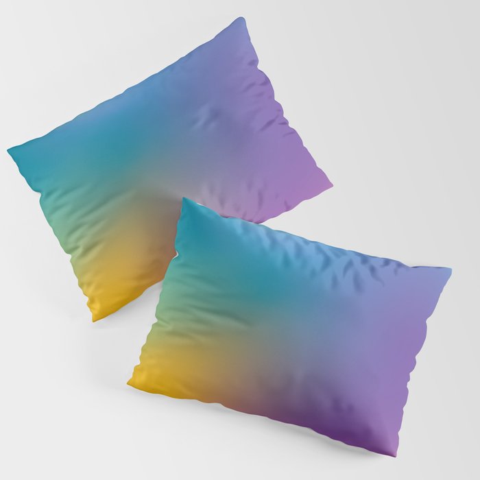 Rainbow Marble Gradient Mesh Pillow Sham
