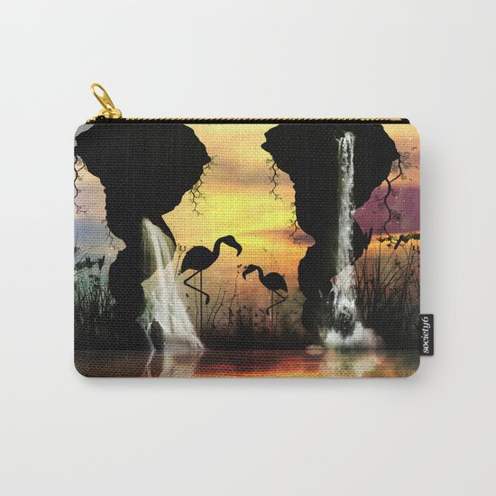 Flamingo Carry-All Pouch