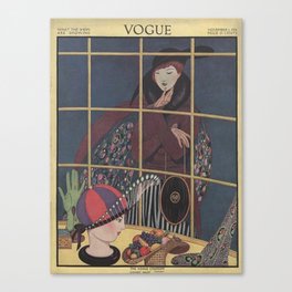 Vintage Fashion Magazine Cover - Autumn November 1914  Canvas Print