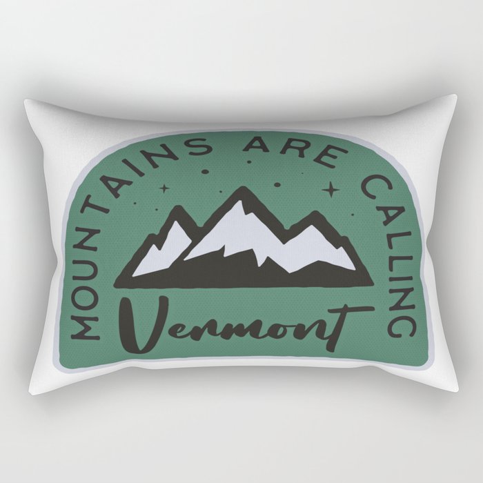 Vermont Mountains are Calling Rectangular Pillow