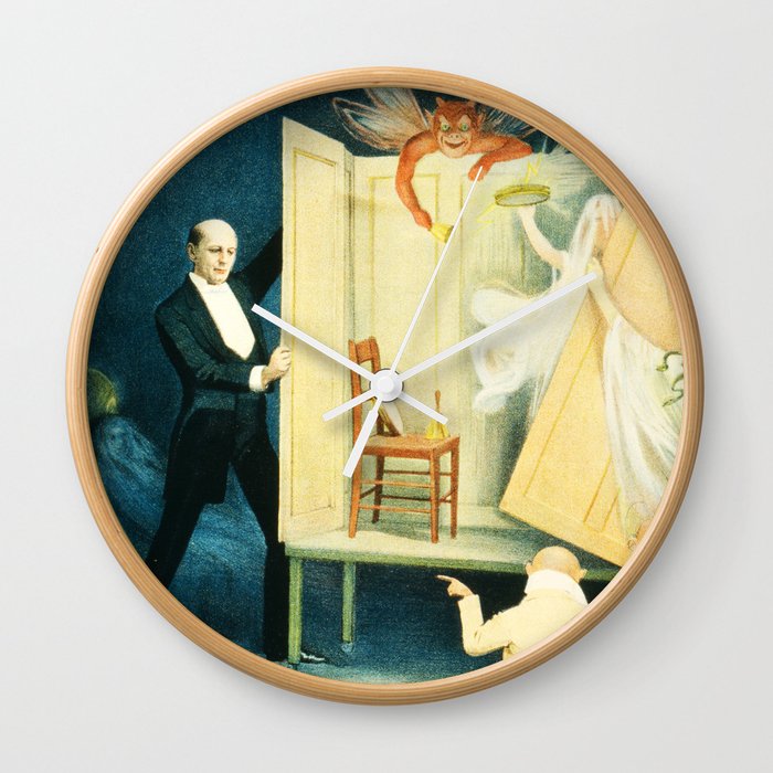 Vintage Kellar magic poster Wall Clock