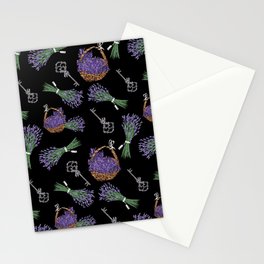 Lavender floral pattern Stationery Card