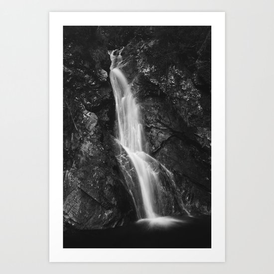 Waterfall in Hell Gorge, Slovenia Art Print