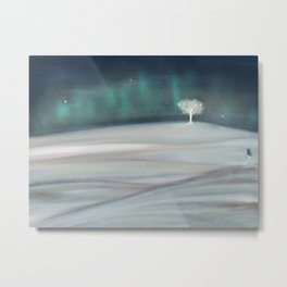 Northern Lights Metal Print | Winter, Lights, Snow, North, Digital, Summer, Adventures, Nothernlights, Tree, Universe 