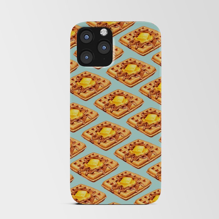 Waffle Pattern iPhone Card Case