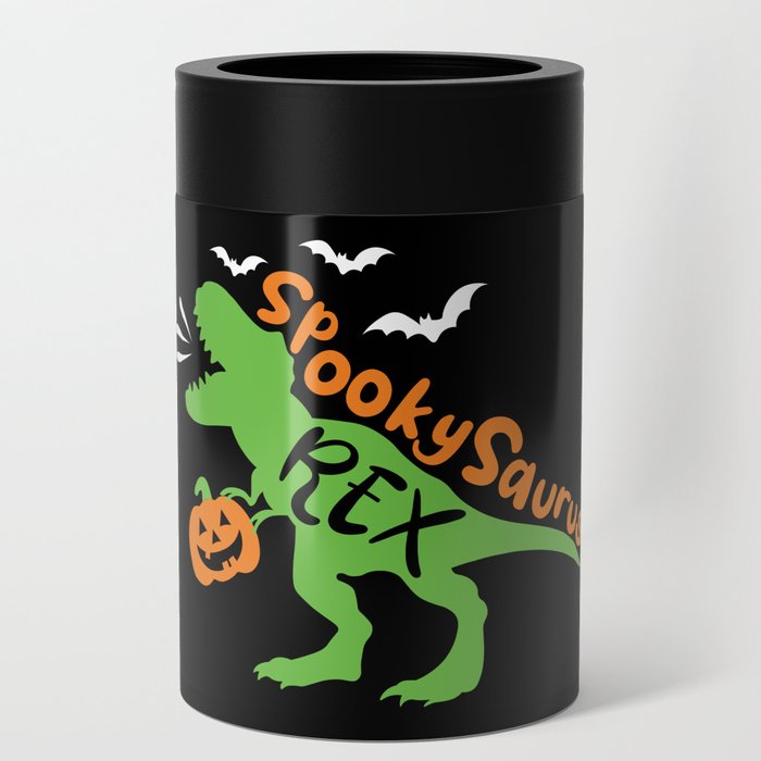 SpookySaurus Rex Halloween Funny Dinosaur Can Cooler