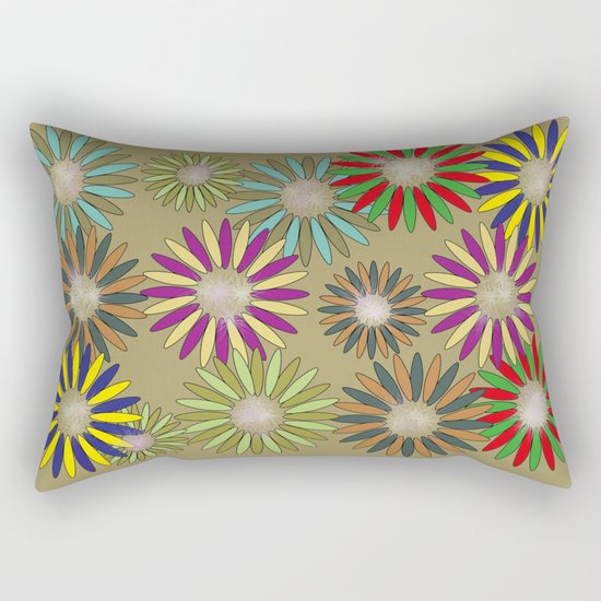 Floral healing meditation Rectangular Pillow