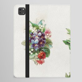 Nine Poetry Pictures with Flowers and Plants iPad Folio Case