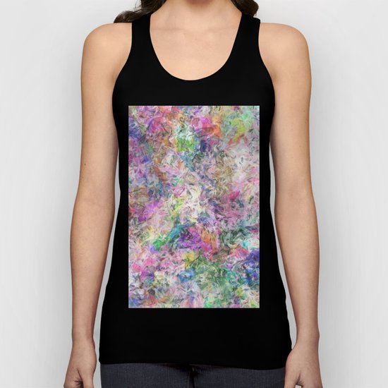 Textural Abstract Spectrum Unisex Tank Top