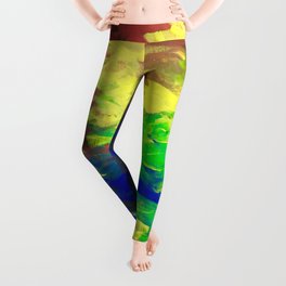 Peacock. Mimosa Inspired Primary Colors. Peacock. Leggings