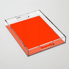 Electric Orange - solid color Acrylic Tray