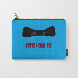 You're a Class Act with Bow and a Blue Background Carry-All Pouch