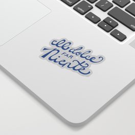 Il dolce far niente Italian - The sweetness of doing nothing Hand Lettering Sticker