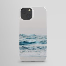 Seaside beach landscape and beautiful  coastline with sea waves iPhone Case