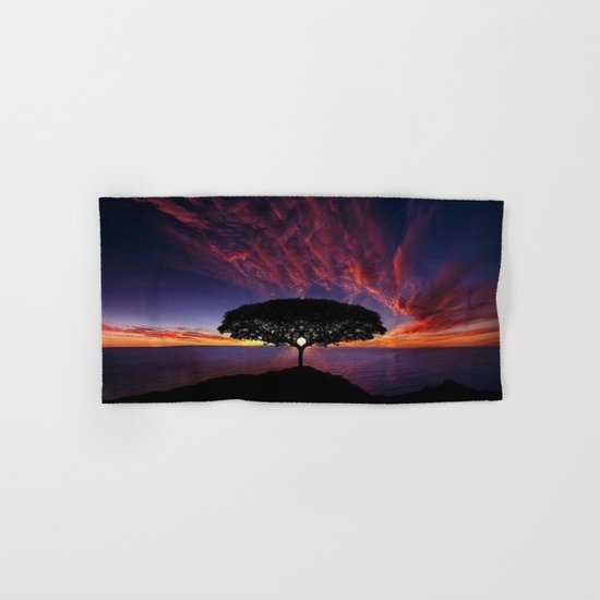 purple clouds Hand & Bath Towel