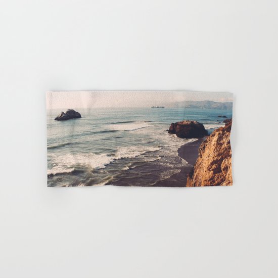 Vintage Ocean #landscape Hand & Bath Towel