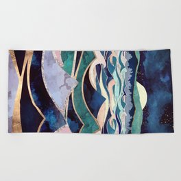 Moonlit Ocean Beach Towel