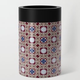 Red And Blue Glass Seamless Pattern Can Cooler