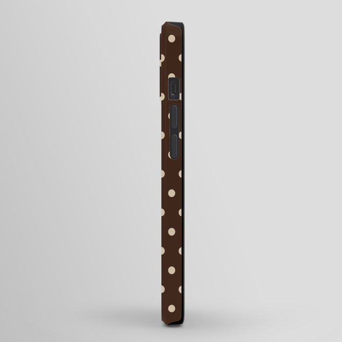 Vintage polka dots baroque brown & cream