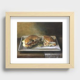 bacon egg and cheese Recessed Framed Print