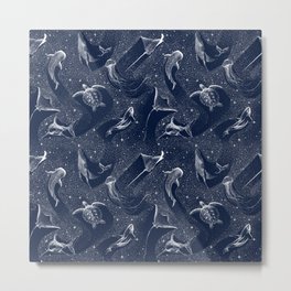 Cosmic Ocean Pattern Metal Print