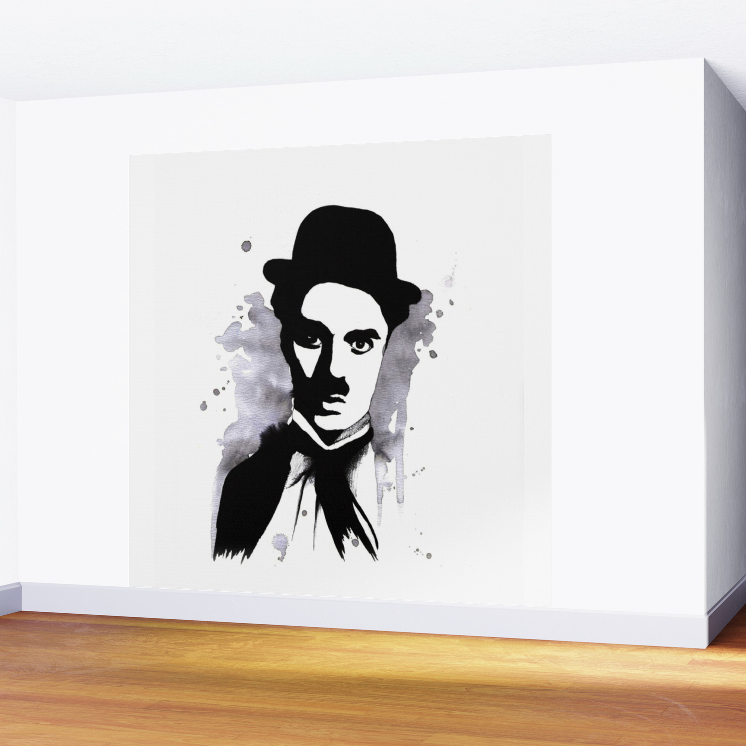Conventie wond Rustiek Charlie Chaplin Wall Mural by Didi Art | Society6