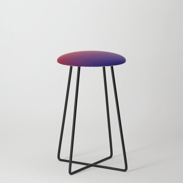 DARK RED & NAVY BLUE COLOR GRADIENT Counter Stool