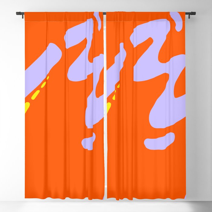Spring: Orange Blackout Curtain