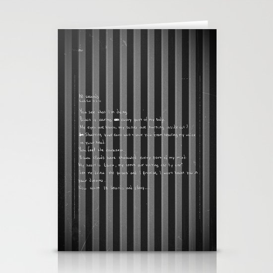 blackframe/18 seconds Stationery Cards