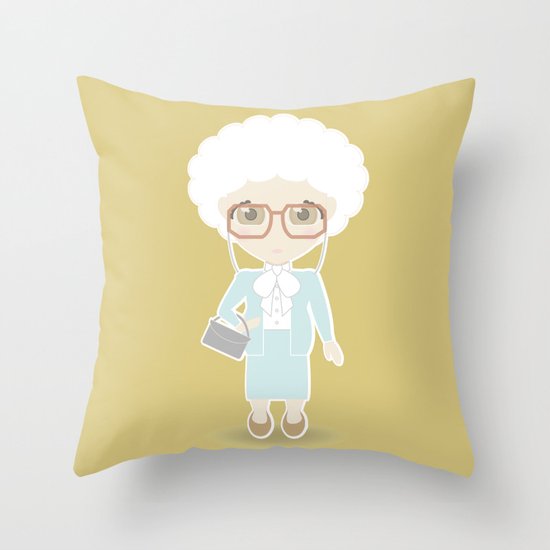 Girls in their Golden Years - Sophia Throw Pillow