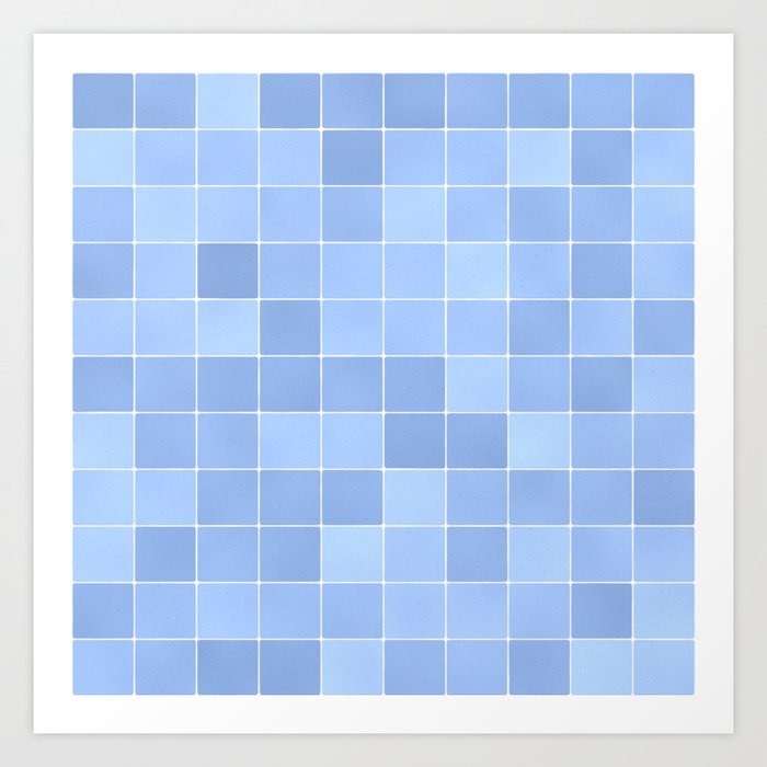 Blue Maze Art Print