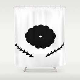 Folk Flower Shower Curtain
