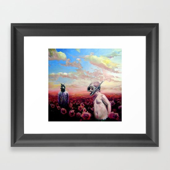 Come on little Timmy Framed Art Print