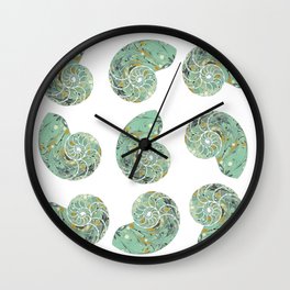Marbled Chambers of the Nautilus Wall Clock