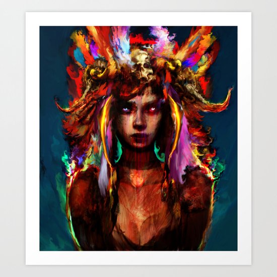 native girl Art Print