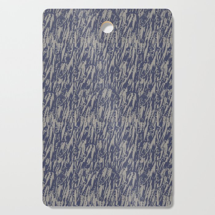 Textured Flecked Abstract in Blue and Grey Cutting Board