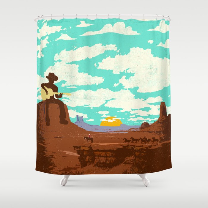 COUNTRY PLATEAU Shower Curtain