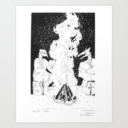 Campfire Stories Art Print