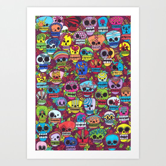 The day of the Dead Art Print