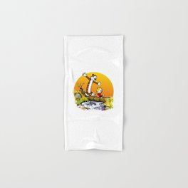 calvin and hobbes  Hand & Bath Towel