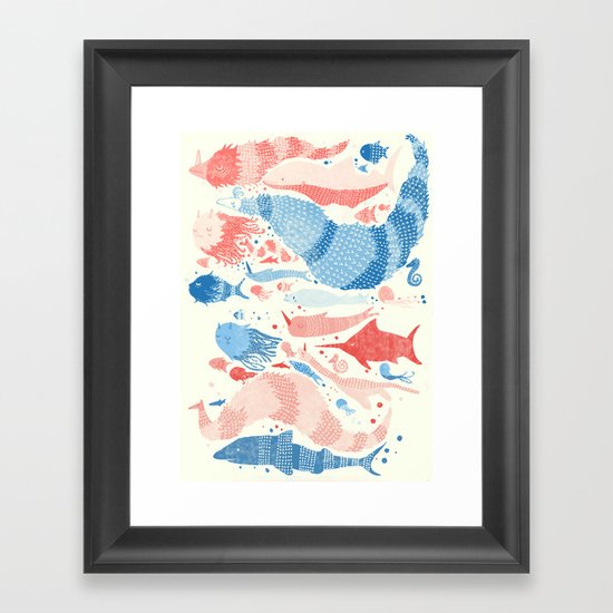 Under the sea Framed Art Print