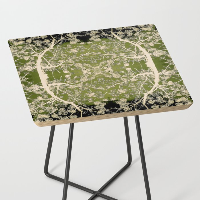 Pattern of Flowering Branches Side Table
