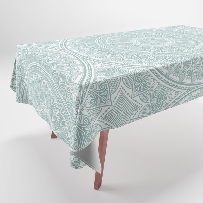 Bloom- Aloe Blue Tablecloth