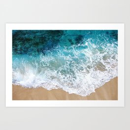 Ocean Waves I Kunstdrucke | Emerald, Photograph, Beach, Abstract, Calm, Waves, Teal, Sea, Swimming, Ocean 